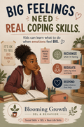Big Feelings & Coping Skills | 3-Lesson Emotional Regulation Bundle for Ages 11–13