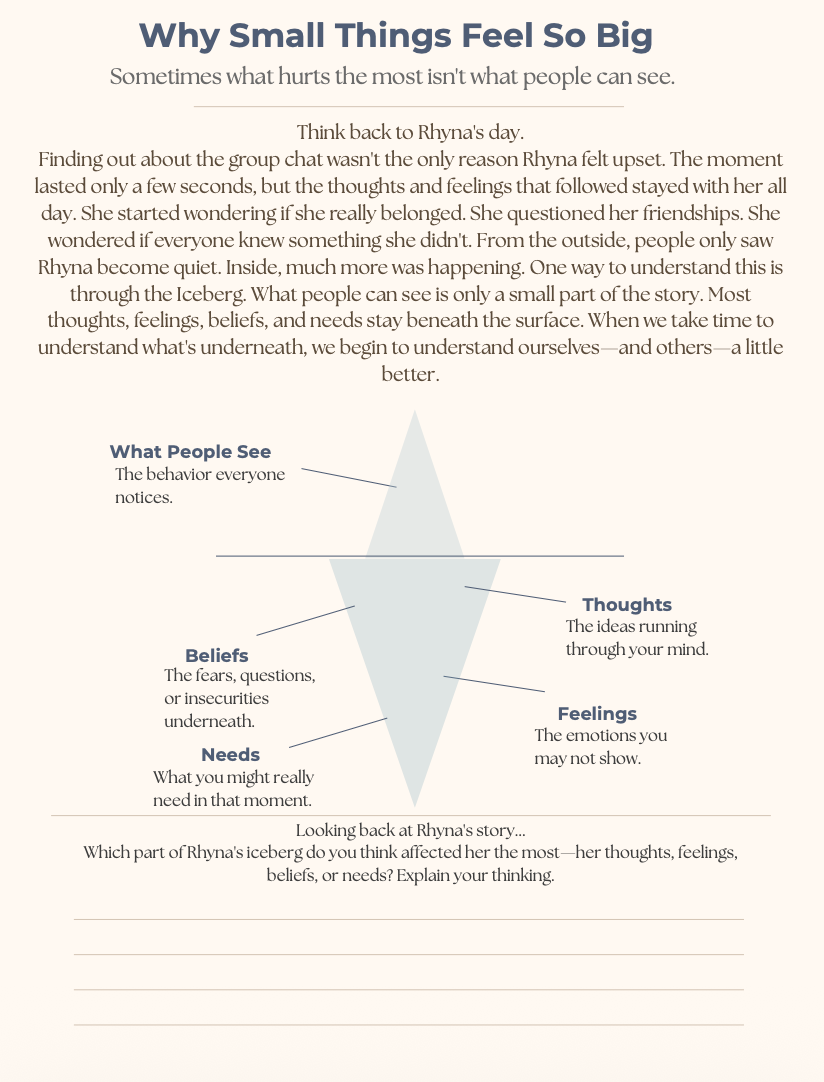 Lesson 2: Why Small Things Feel So Big – Ages 11–13 interior page