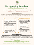 Managing Big Emotions Lesson 2: My Feelings Give Me Clues - Ages 5-7