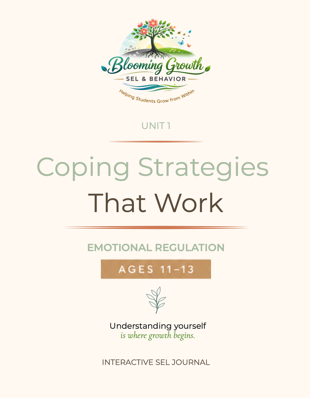 Unit 1: Coping Strategies That Work – Ages 11–13 cover
