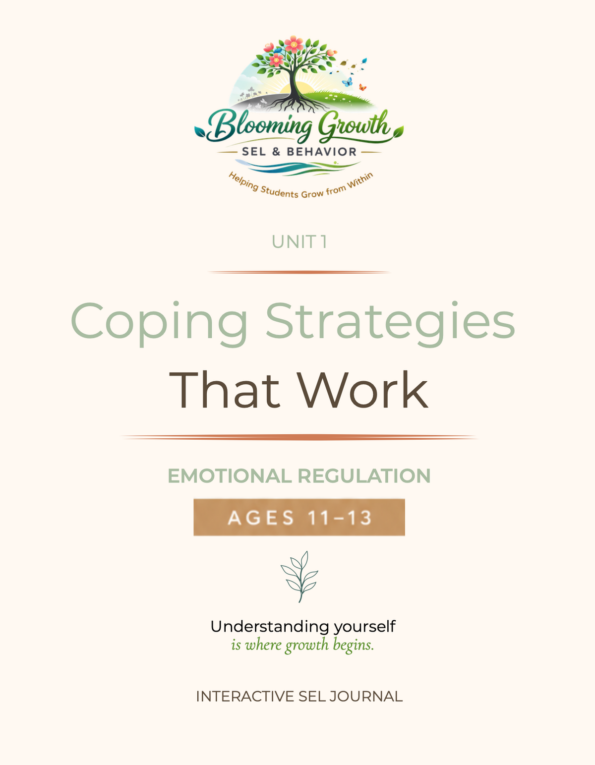 Unit 1: Coping Strategies That Work – Ages 11–13 cover