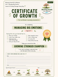 Managing Big Emotions Lesson 8: Growing Stronger Every Day - Ages 5-7